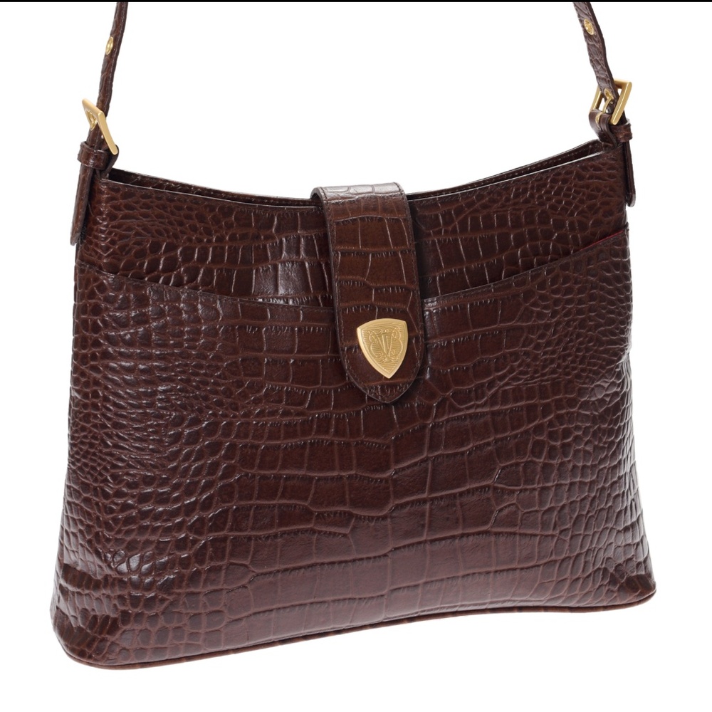 Blain Trump Shoulder Bag, Chocolate Brown Genuine Leather, NWOT